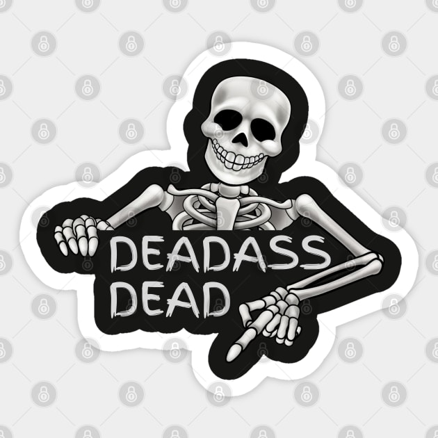 Deadass Skelethon Sticker by FUNNYTIMES